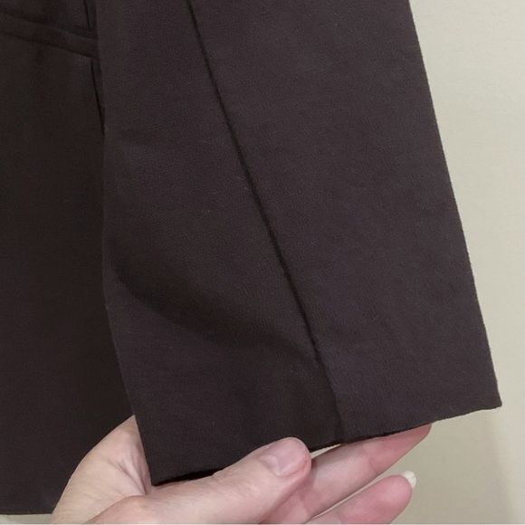 Eileen Fisher Long Brown Blazer Jacket Single Button Closure Sz Lg * Altered * - Picture 3 of 6